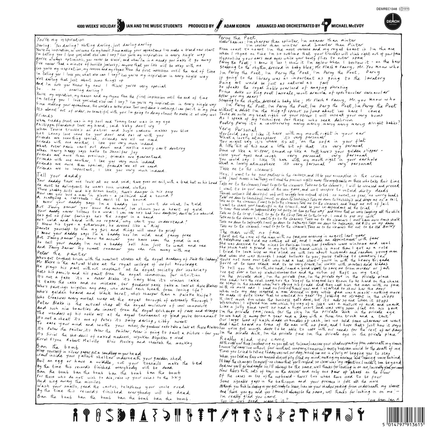 Ian Dury - 4000 Weeks’ Holiday
