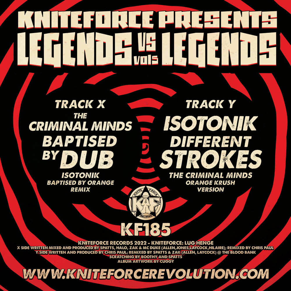 Isotonik Vs Criminal Minds - Legends Vs Legends Vol. 5 (10" Vinyl RED EDITION) EP