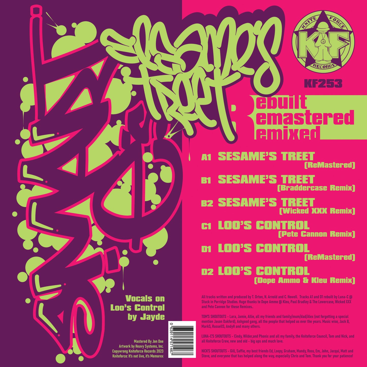 Smart E's - Sesame's Treet (Rebuilt, Remastered, Remixed) EP Double Pack 2 x 12"