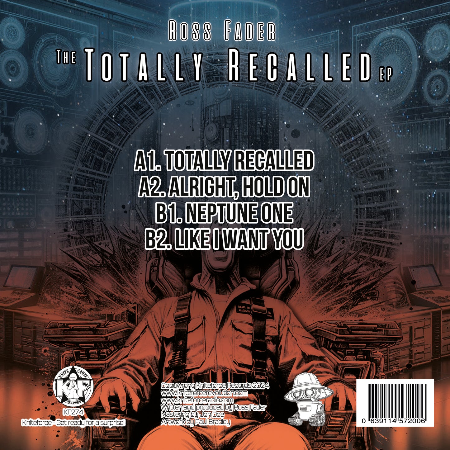 Ross Fader - The Totally Recalled EP (Blue/Pink Split and Splatter Vinyl)