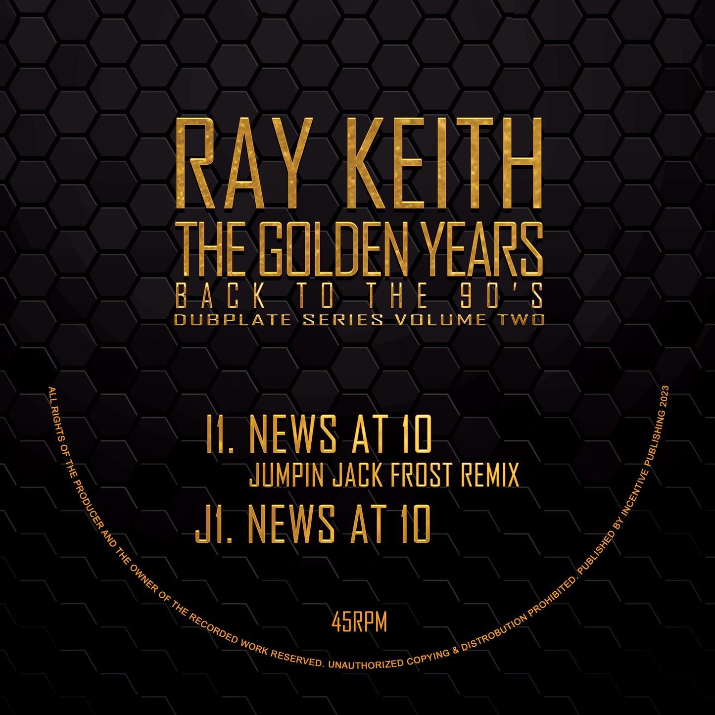 Ray Keith - News At Ten EP (Yellow and Black Smash Version)