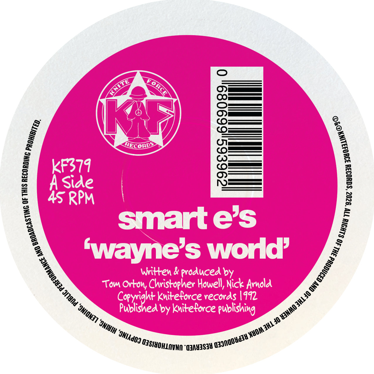 Smart E's - Waynes World / Hawaii 5-0 (Neon Blue Vinyl Version)