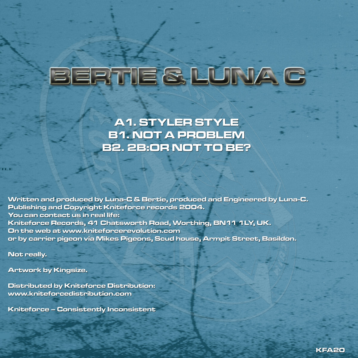 Bertie & Luna-C - Styler Style (Blue Smoked Marble Vinyl Version)