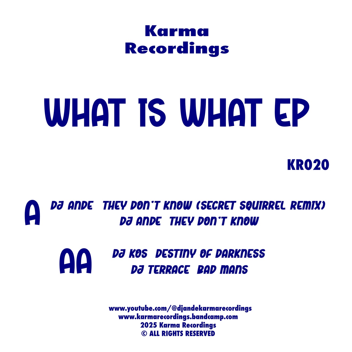 Various Artists - What Is What EP (Blue And White Marble Vinyl)