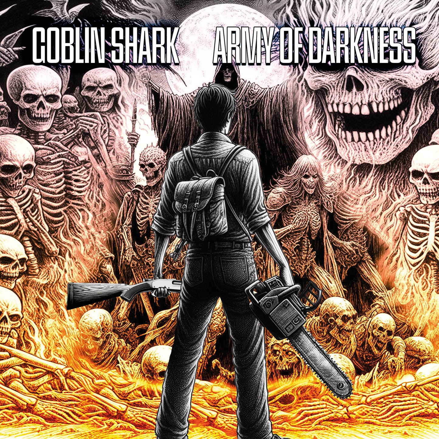 Goblin Shark - Army Of Darkness (Orange and Red Sun Splatter version)
