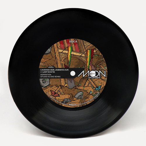 Caveman Dub / Dubbing Sun feat. Lady Skavya  - Inspiration [label sleeve] [7" Vinyl]