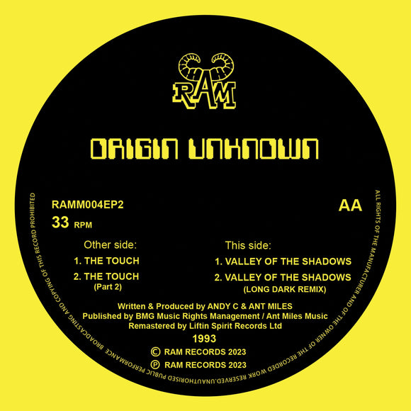 Origin Unknown - The Touch /  Valley of the Shadows