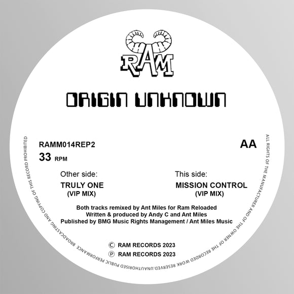 Origin Unknown - Truly One / Mission Control (Ant Miles VIPs)