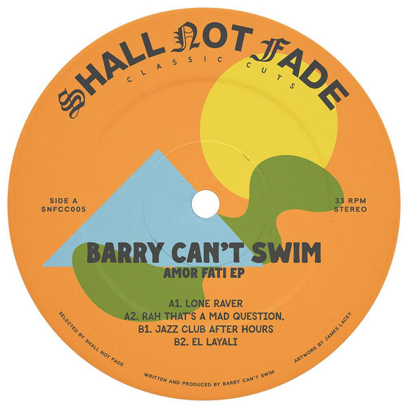 Barry Can't Swim - Amor Fati EP [blue marbled vinyl / label sleeve]