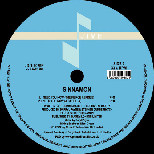 Sinnamon - I Need You Now