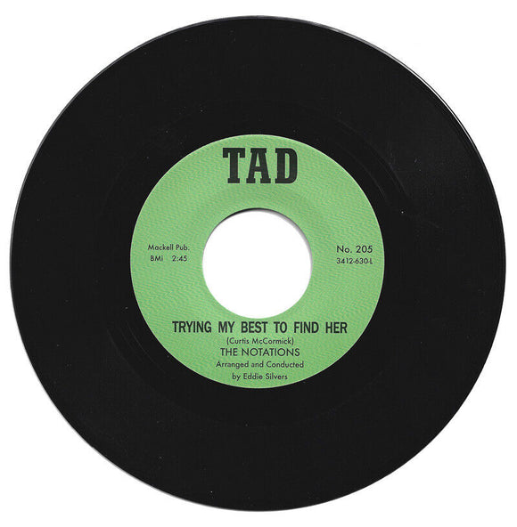 THE NOTATIONS - TRYING MY BEST TO FIND HER – single sided [7