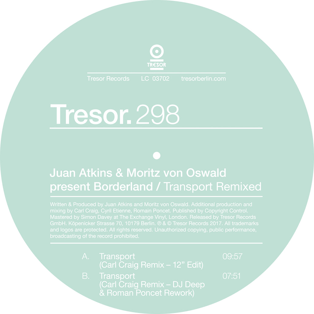 Juan Atkins & Moritz von Oswald - Transport Remixed (2024 Repress)