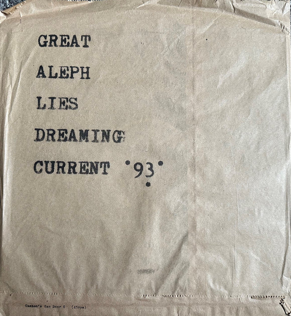 Current 93 – Great Aleph Lies Dreaming