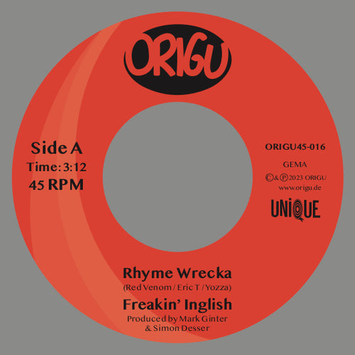 Freakin’ Inglish - Rhyme Wrecha/A-Dorable [7" Vinyl]