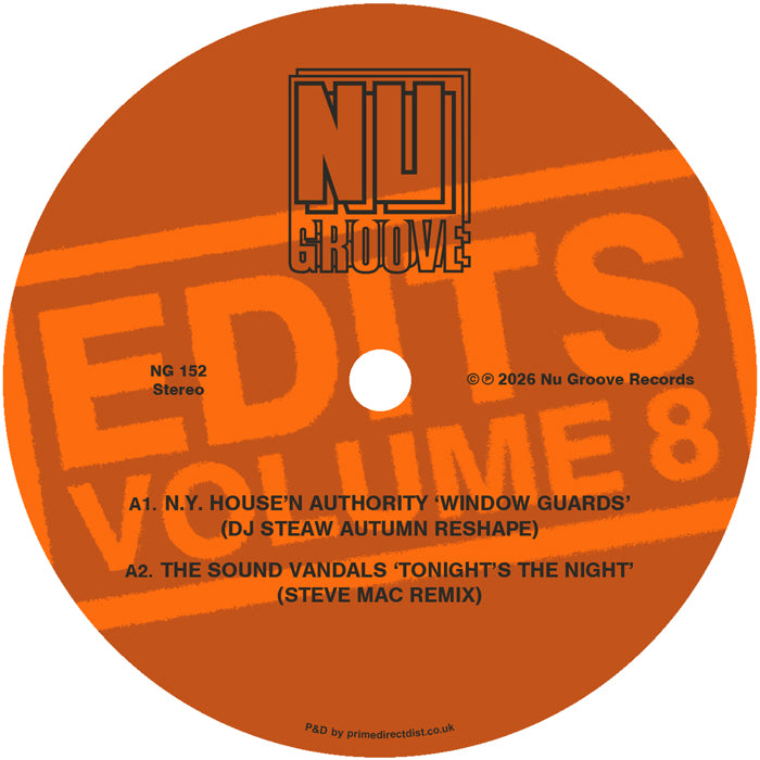 N.Y. House’n Authority / Dj Steaw / The Sound Vandals / Steve Mac / Dazzle Drums / The Utopia Project / Seamus Haji - Nu Groove Edits, Vol. 8