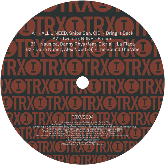 ALL U NEED / Shiba San / Twolate / Dario Nunez - Toolroom Trax Sampler Vol. 4