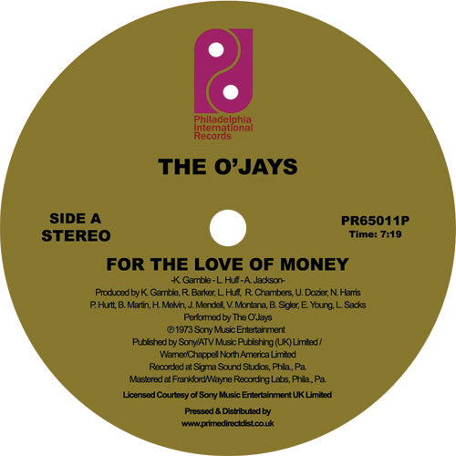 The O'JAYS - For The Love Of Money