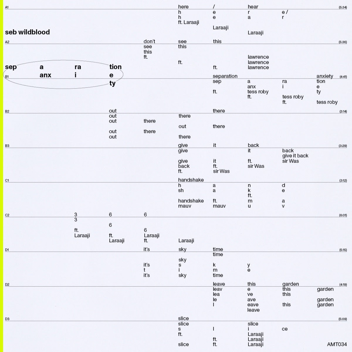 Seb Wildblood - Separation Anxiety