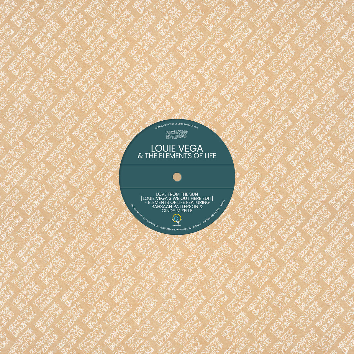 Louie Vega & The Elements Of Life - Brownswood Remix Editions 011