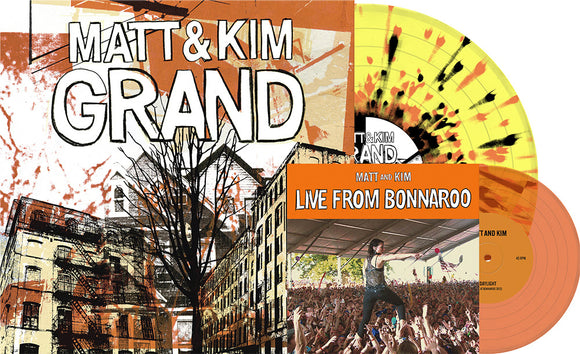MATT & KIM - GRAND [Yellow w/ Orange & Black Splatter Vinyl + Orange 7