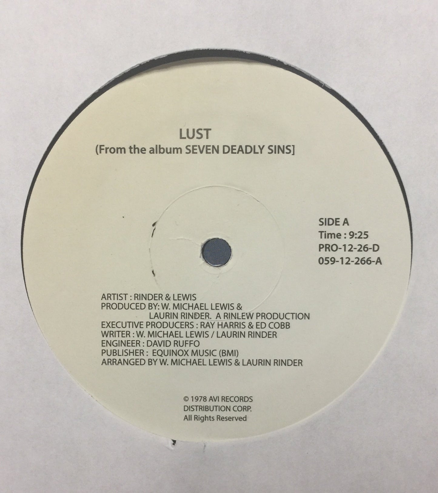 Rinder & Lewis - Lust / Love Potion #9