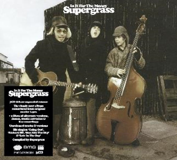 Supergrass - In It for the Money (2021 - Remaster) [2LP SET - 1LP 180g BLACK + 12” 140g WHITE IN WIDESPINE SLEEVE]