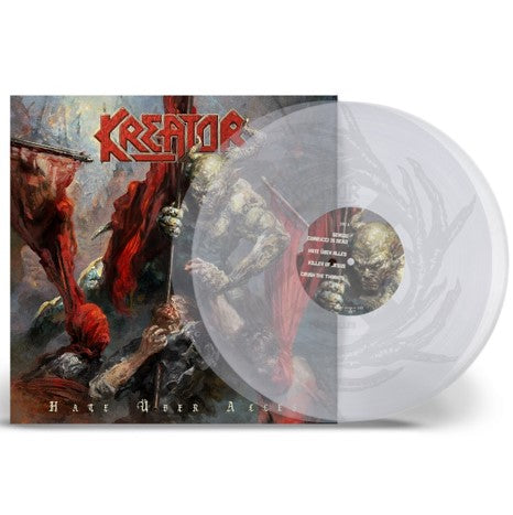 Kreator - Hate Über Alles (Transparent Crystal Clear in trifold, side D etched)