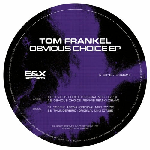 Tom Frankel - Obvious Choice EP (Incl. Revivis Remix)