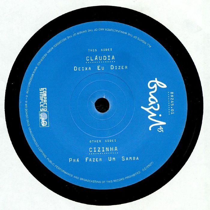 CLAUDIA / CIZINHA - DEIXA UE DIZER / PRA FAZER UN SAMBA