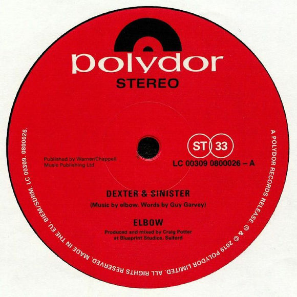 Elbow - Dexter & Sinister (10in/Etched/2019)