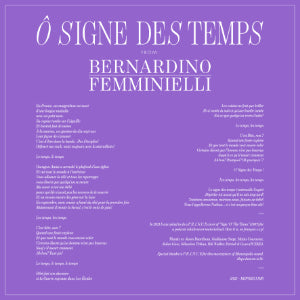 Bernardino Femminieli - O Signe Des Temps
