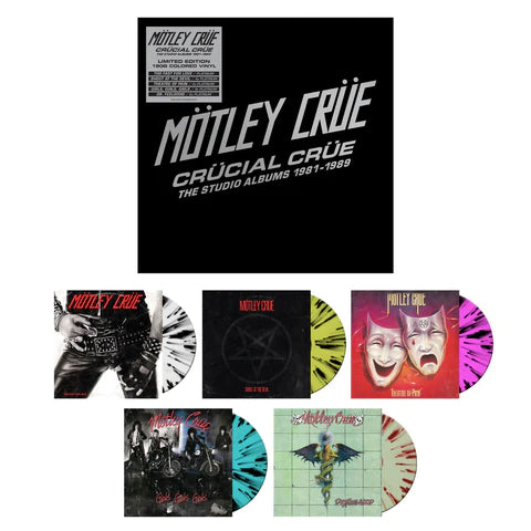 Mötley Crüe - Crücial Crüe - The Studio Albums 1981-1989 (Limited Edition LP Splatter Vinyl Box) [5LP Splatter Vinyl]