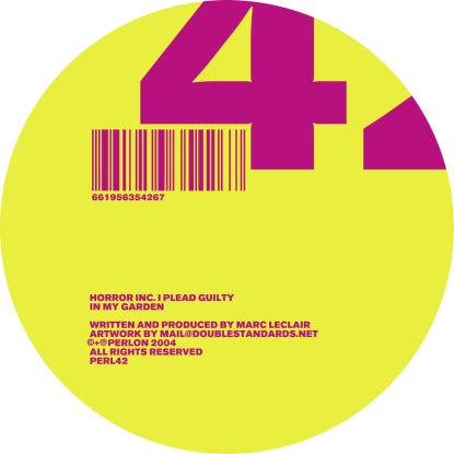 Horror Inc. (Akufen) - I Plead Guilty (2021 Repress)