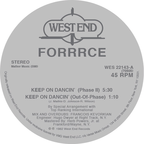 FORRCE - KEEP ON DANCIN'