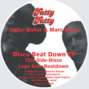 SADAR BAHAR & MARC DAVIS - DISCO BEAT DOWN EP