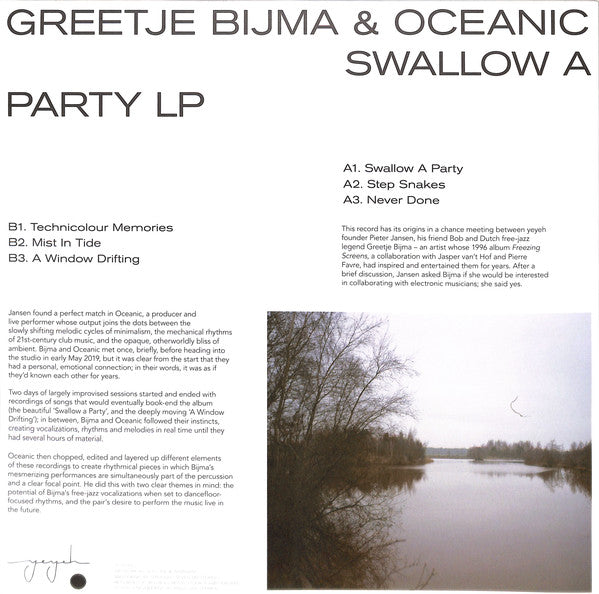 Greetje Bijma Oceanic - Swallow A Party LP
