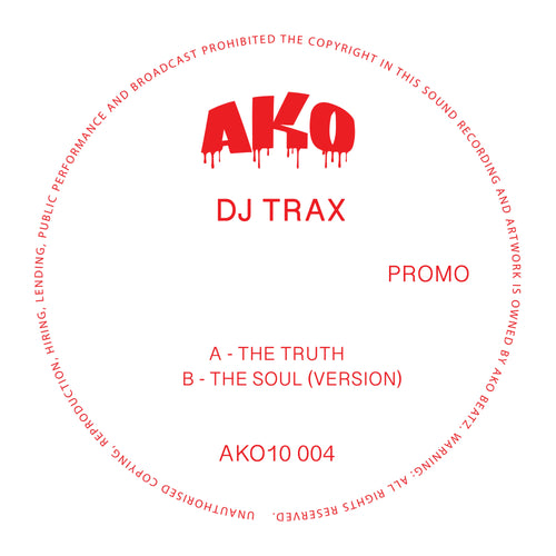 AKO10 Series Presents: DJ Trax [Limited 10" Red Vinyl]