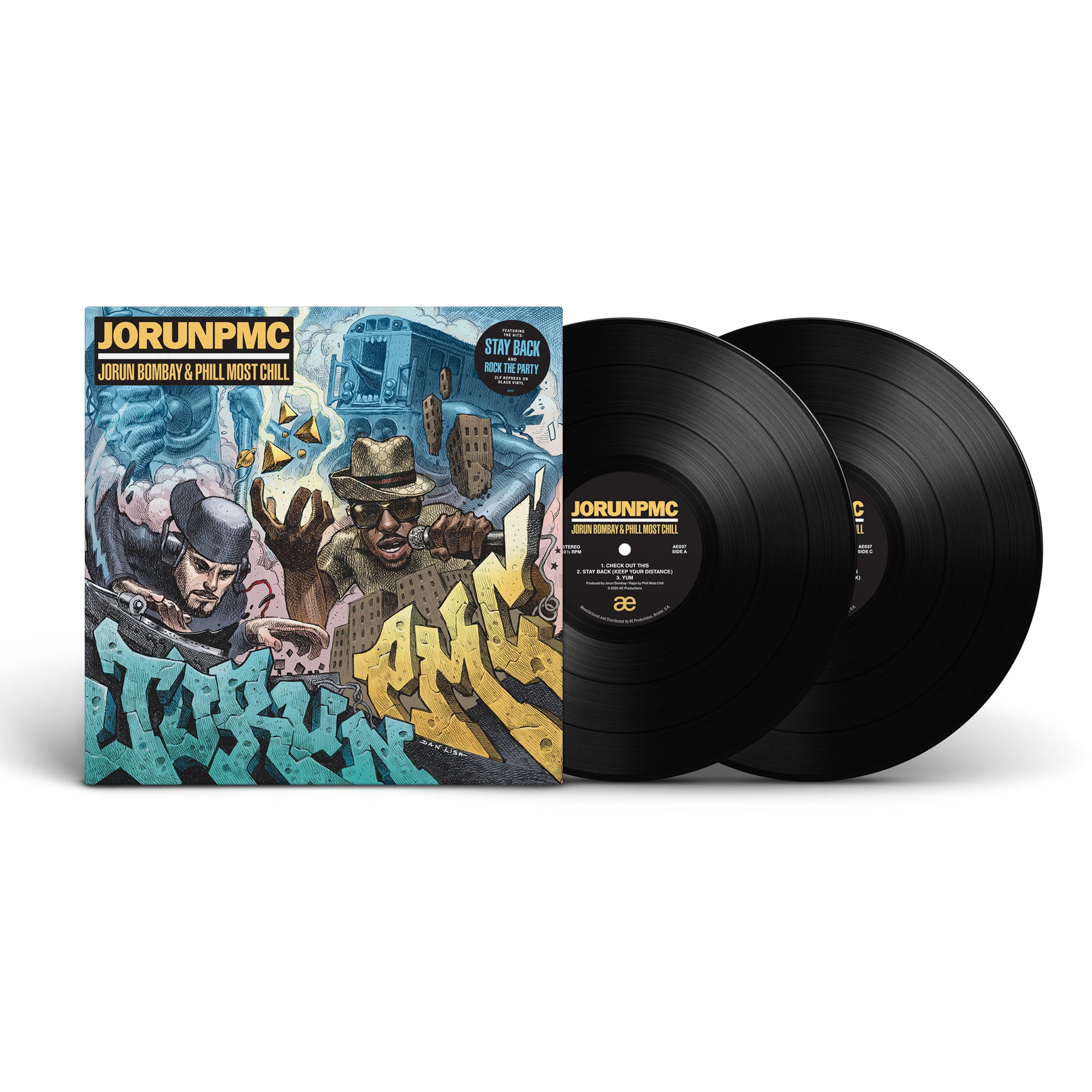 JORUN BOMBAY & PHILL MOST CHILL are: JORUN-P.M.C [LPX2 - BLACK 