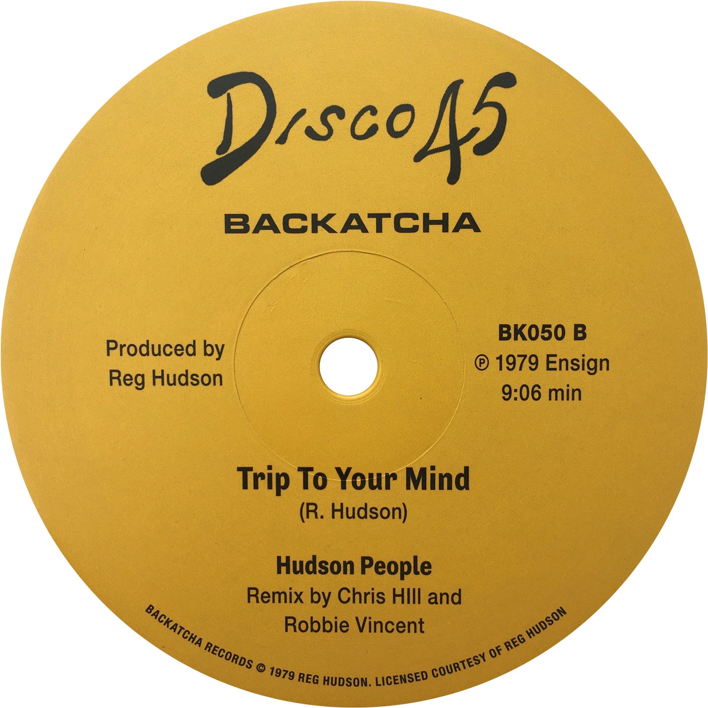 Hudson People - 'Trip To Your Mind' - Original 1979 Hithouse Mix c/w 1979 Ensign Mix
