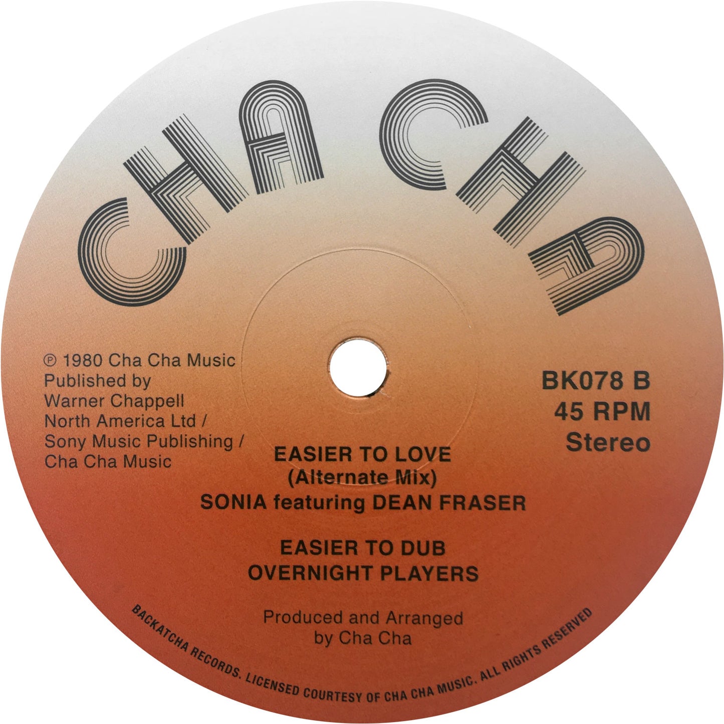 Sonia - Easier To Love / Easier To Love Alternate / Easier To Dub