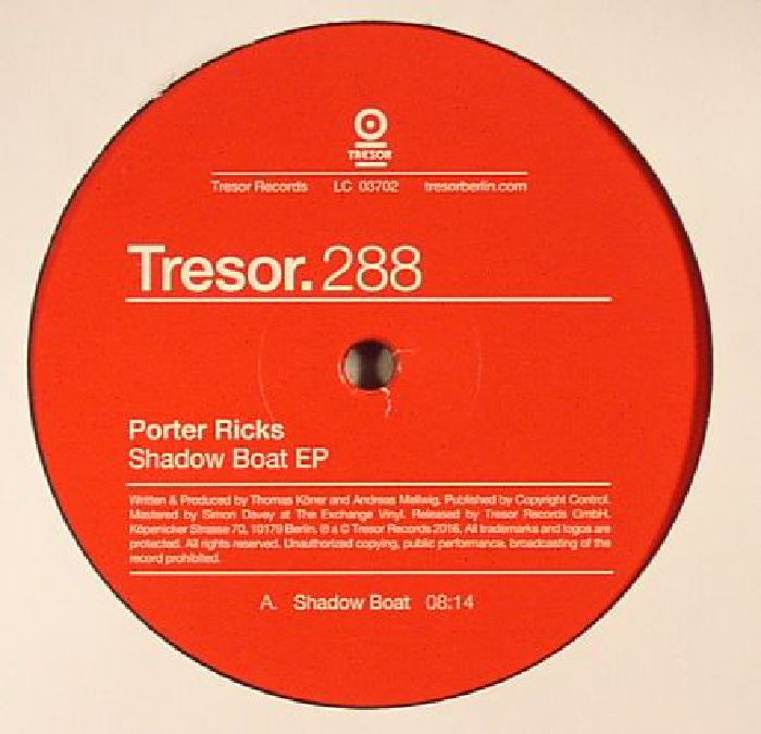 PORTER RICKS - Shadow Boat EP