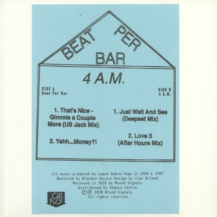 BEAT PER BAR / 4 A.M. - S/T (2021 Repress)