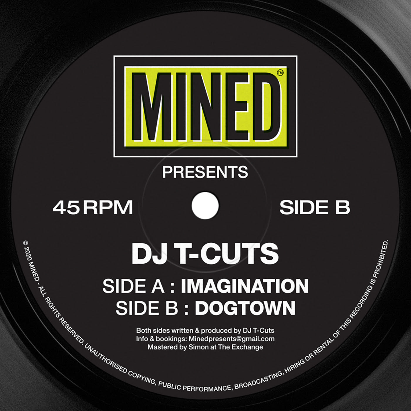 DJ T-CUTS (Yellow Marbled 12'')