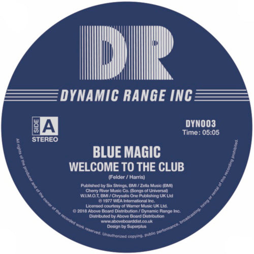 BLUE MAGIC - WELCOME TO THE CLUB / LOOK ME UP (INC TOM MOULTON REMIX)
