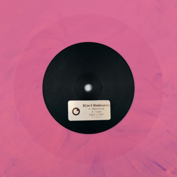 BCee & Bladerunner - Moonstruck / Crash [label sleeve / pink marbled vinyl]