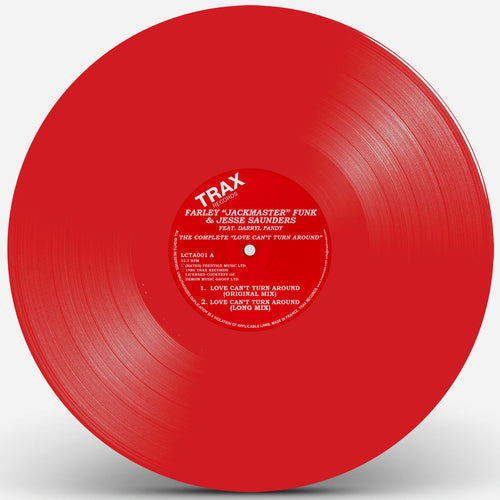 Farley Jackmaster Funk & Jesse Saunders feat Darryl Pandy - The Complete "Love Can't Turn Around" (Red Vinyl Repress)