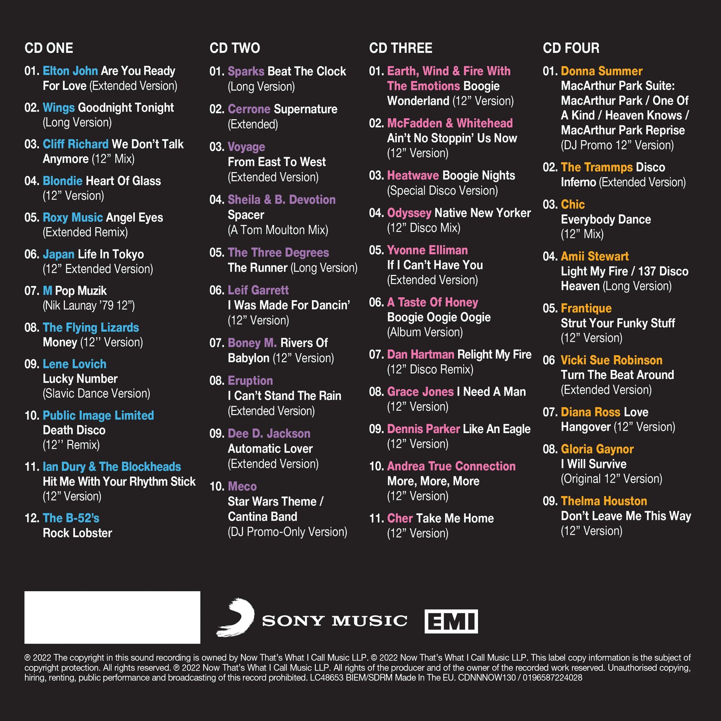 NOW That’s What I Call 12” 70s (4CD)