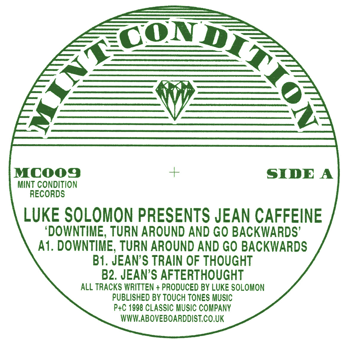 JEAN CAFFEINE - DOWNTIME, TURN AROUND AND GO BACKWARDS