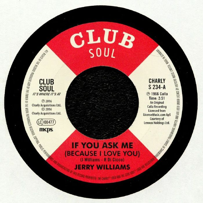 JERRY WILLIAMS - IF YOU ASK ME / Just What Do You Plan To Do About It?