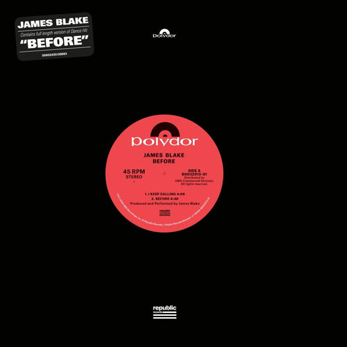 James Blake Before EP (Limited 12" Vinyl)